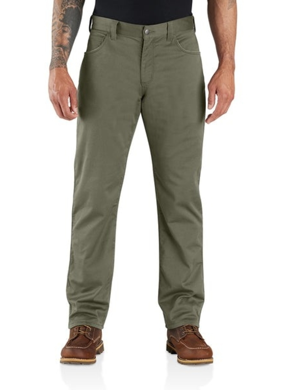 🆕️ Carhartt Men's Green Relaxed Straight Force Lined Pants